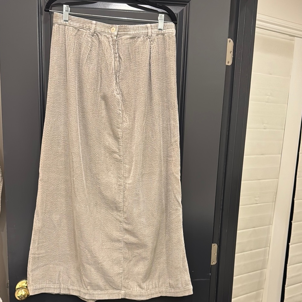 Nordstrom Gray Maxi A-Line Skirt Casual Resort Wear